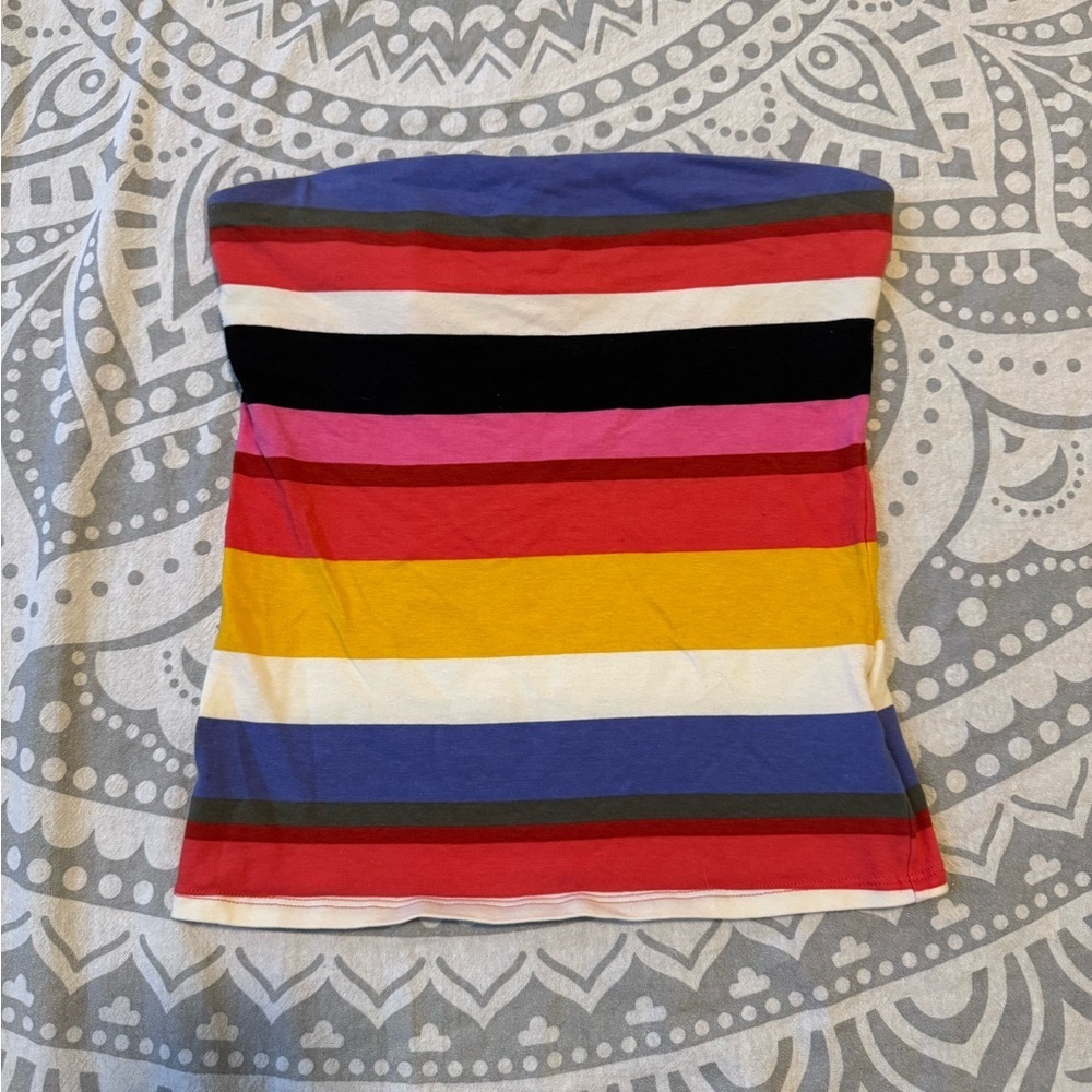 Striped tube top